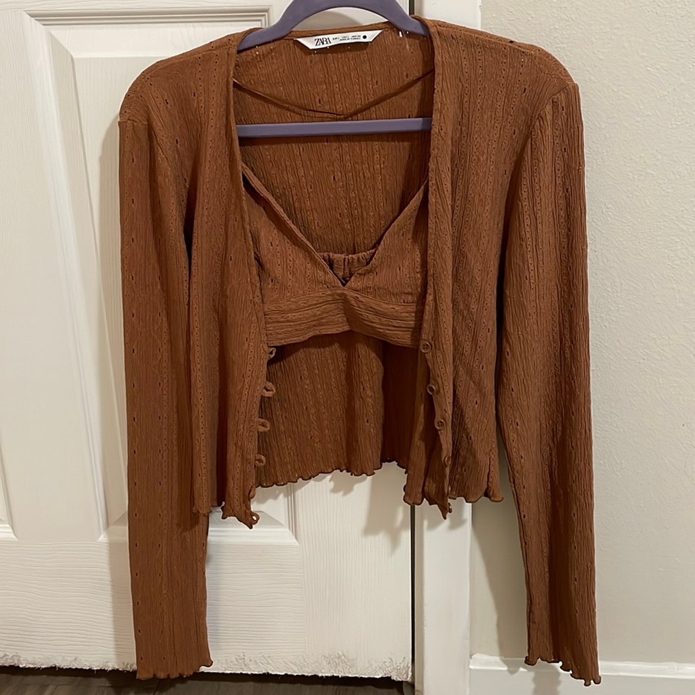 Top and cardigan